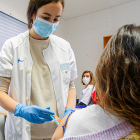 Vacunación Covid en el Hospital Santa Bárbara. MARIO TEJEDOR