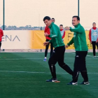 Javi Gracia, durante un entrenamiento del Rubin Kazan.-