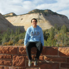 Carlos posa en el Parque Nacional Zion, situado al sur del Estado de Utah.-
