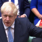 Primera intervención de Boris Johnson en el Parlamento como primer ministro.-AFP