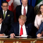 Peña Nieto, Trump y Trudeau reafirman el acuerdo-