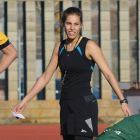 Nora Geriz en el partido que pitó el pasado fin de semana.-Ingenieros
