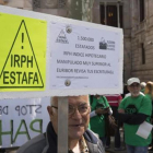 Protesta de afectados por el índice IRPH ante la Audiencia Provincial de Barcelona-JOSEP GARCIA