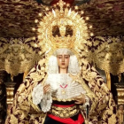 La Virgen de la Piedad con el fajín del dictador Francisco Franco.-TWITTER