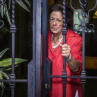 Rita Barberá a la salida de su domicilio en Valencia.-MIGUEL LORENZO