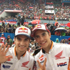 Pedrosa y Márquez, en el circuito de Sentul (Indonesia).-REPSOL HONDA MEDIA