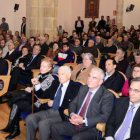 La entrega de los premios Espiga y Tizón de Asaja Soria abarrotaron el Aula Magna Tirso de Molina durante la mañana de ayer . / ÁLVARO MARTÍNEZ-