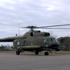 Un helicóptero Mil Mi-8 como el accidentado en Rusia.-WIKIPEDIA