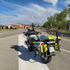 Motocicleta de la Guardia Civil de Tráfico. HDS