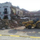 Daños materiales en el Ayuntamiento de Juchitán, tras el seísmo que sacudió anoche México, el 8 de septiembre-EFE / PEDRO RASGADO