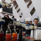 El presidente del Gobierno, Mariano Rajoy, inauguró el martes la feria tecnológica digital FICOD 2015.-AGUSTÍN CATALÁN