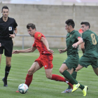 Guillermo fue el protagonista del choque al anotar los dos goles del Numancia.-Valentín Guisande