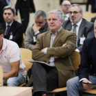 Álvaro Pérez Alonso, el Bigotes, Pablo Crespo y Francisco Correa, el lunes en el juicio por la Gürtel valenciana en San Fernando de Henares (Madrid).-EFE / FERNANDO ALVARADO