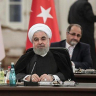 El presidente iraní, Hasán Rohaníl, el pasado 16 de septiembre en Ankara.-