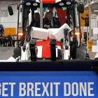 Boris Johnsony su promesa electoral: Hagamos realidad el ’brexit’.-AFP