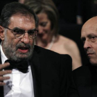El presidente de la Academia de Cine Enrique González-Cacho, con el ministro de Cultura, José Ignacio Wert, en la gala de los Goya de 2013.-Foto: SUSANA VERA / REUTERS
