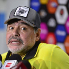 l técnico argentino de Dorados de Sinaloa, Diego Armando Maradona.-EFE