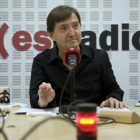 Federico Jiménez Losantos el pasado domingo, cuando instó al Gobierno de Rajoy a bombardear Cataluña.-EL PERIÓDICO