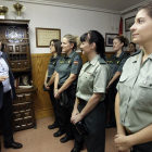 Latorre, ayer, durante el acto de celebración del XXX aniversario del ingreso de la mujer en la Guardia Civil en la Comandancia de Soria.-LUIS ÁNGEL TEJEDOR