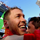 Sebastian Vettel, el gran triunfador en Australia.-TRACEY NEARMY / EFE