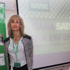 La reelegida secretaria general de SATSE Castilla y León, Silvia Sáez.-Ical