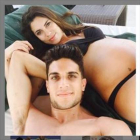 Bartra y Jiménez, en una imagen colgada en las redes sociales durante el embarazo de la periodista.-Foto: INSTAGRAM