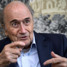 Sepp Blatter, en Zúrich en mayo de este 2019.-