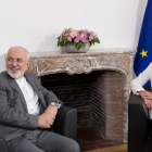 Javad Zarif  y Federica Mogherini, en Bruselas.-/ THIERRY MONASSE / POOL