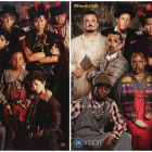 Los 'niños perdidos' de 'Hook', hace 25 años (izquierda) y ahora.-22VISION