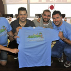 Vidal Herrero, Andrés Cámara, Álvaro García y Rubén Andrés fueron los encargados de presentar la Covaleda Xtrem-Desafío Urbión.-Valentín Guisande