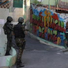 Soldados brasileños durante un operativo en Río de Janeiro.-