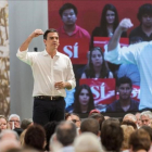 Pedro Sánchez, el pasado domingo en Palma de Mallorca.-EFE