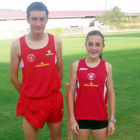 Ignacio de Miguel y Ana Martínez correrán los 1.000 en la categoría cadete. / C.A. Soria-