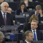 El primer ministro de Malta, Louis Grech, en el Parlamento europeo.-JEAN-FRANÇOIS BADIAS / AP