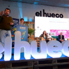 Joaquín Alcalde durante su intervención ayer en las instalaciones de El Hueco.-Álvaro Martínez