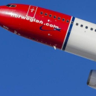 Un avión de Norwegian.-