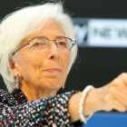 Christine lagarde, la directora del Fondo Monetario Internacional, en una comparecencia este mes de abril.-YURI GRIPAS