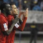 Julio Álvarez fue el héroe con tres goles. / V. Guisande-
