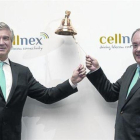 Reynés y Tobías Martínez, director general, en la salida a bolsa de Cellnex.-EFE / ZIPI