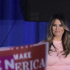 Melania Trump en el acto electoral en Berwyn, Pensilvania.-AFP / MANDEL NGAN