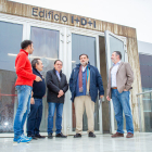 Miguel Broto, Saturnino de Gregorio, Benito Serrano, José Luis Ruiz Zapatero y Luis Miguel Bonilla. MARIO TEJEDOR