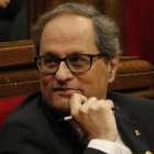 El presidente de la Generalitat, Quim Torra, en el Parlament. /-ACN/ NURIA JULIÁ
