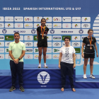 Carmen Carro en el podio del Spanish International U15 2022 (Ibiza). HDS