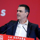 Pedro Sánchez, el miércoles durante un mitin en Gijón.-EFE / J. L. CEREIJIDO