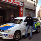 Agustín Álvaro y su copiloto Adrián Gómez participan este fin de semana en el Rallye de Lorca. -