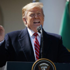 El presidente de los Estados Unidos en una conferencia en la Casa Blanca.-AP