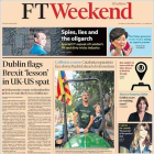 La portada de Financial Times de este sábado, con foto dedicada al referéndum catalán-EL PERIÓDICO