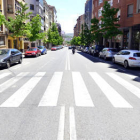 Paso de peatones ubicado en la avenida de Valladolid donde se produjo el atropello mortal. / ÁLVARO MARTÍNEZ-