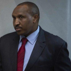 El exjefe adjunto del Estado Mayor de las Fuerzas Patrióticas para la Liberación del Congo Bosco Ntaganda, antes de escuchar la sentencia del TPI.-PETER DE JONG (AFP)