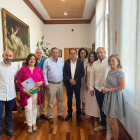 Benito Serrano con los presidentes de los Grupos de Acción Local de Soria.-HDS